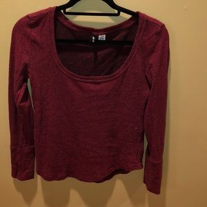 Urban Outfitters- BDG red long sleeve thermal